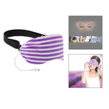 Maxbell Sleep Mask Winter Warm Sleeping Eye Mask Eyeshade Cover Shade Purple Stripe