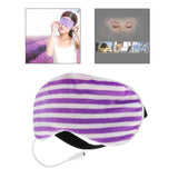 Maxbell Sleep Mask Winter Warm Sleeping Eye Mask Eyeshade Cover Shade Purple Stripe