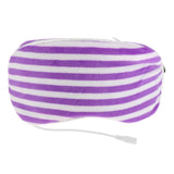 Maxbell Sleep Mask Winter Warm Sleeping Eye Mask Eyeshade Cover Shade Purple Stripe