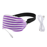 Maxbell Sleep Mask Winter Warm Sleeping Eye Mask Eyeshade Cover Shade Purple Stripe