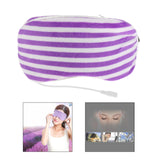 Maxbell Sleep Mask Winter Warm Sleeping Eye Mask Eyeshade Cover Shade Purple Stripe