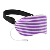 Maxbell Sleep Mask Winter Warm Sleeping Eye Mask Eyeshade Cover Shade Purple Stripe