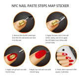 Maxbell Glowing NFC Nail Art Tip Sticker Chip LED Light Flash Tool White Light