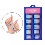 Maxbell 100 Pcs Ballerina Shape Full Cover Nails False Tips Fake Nails Nail Art  05