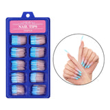 Maxbell 100 Pcs Ballerina Shape Full Cover Nails False Tips Fake Nails Nail Art  05