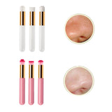 Maxbell 3 Pieces /set Lash Shampoo Brushes Nose Pore Lash Cleanser white