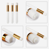 Maxbell 3 Pieces /set Lash Shampoo Brushes Nose Pore Lash Cleanser white