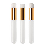 Maxbell 3 Pieces /set Lash Shampoo Brushes Nose Pore Lash Cleanser white