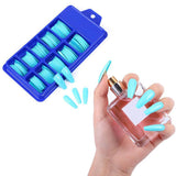 Maxbell Fake Nails Press on Nails French Style for DIY Nail Art Salon Women Girls Transparent