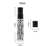 Maxbell 5pcs Travel Refillable Perfume Empty Bottle Glass 10ml Black