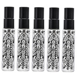 Maxbell 5pcs Travel Refillable Perfume Empty Bottle Glass 10ml Black