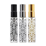 Maxbell 5pcs Travel Refillable Perfume Empty Bottle Glass 10ml Gold