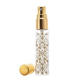 Maxbell 5pcs Travel Refillable Perfume Empty Bottle Glass 10ml Gold