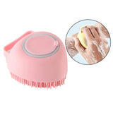 Maxbell 2 IN 1 Bath Scrub Brush Easy to Clean for Men Women Remove Dandruff pink