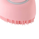 Maxbell 2 IN 1 Bath Scrub Brush Easy to Clean for Men Women Remove Dandruff pink