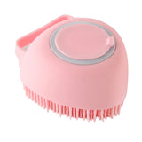 Maxbell 2 IN 1 Bath Scrub Brush Easy to Clean for Men Women Remove Dandruff pink