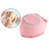 Maxbell 2 IN 1 Bath Scrub Brush Easy to Clean for Men Women Remove Dandruff pink