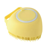 Maxbell 2 IN 1 Bath Scrub Brush Easy to Clean for Men Women Remove Dandruff yellow