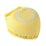 Maxbell 2 IN 1 Bath Scrub Brush Easy to Clean for Men Women Remove Dandruff yellow