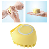 Maxbell 2 IN 1 Bath Scrub Brush Easy to Clean for Men Women Remove Dandruff yellow