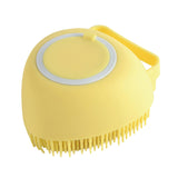 Maxbell 2 IN 1 Bath Scrub Brush Easy to Clean for Men Women Remove Dandruff yellow