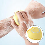 Maxbell 2 IN 1 Bath Scrub Brush Easy to Clean for Men Women Remove Dandruff yellow