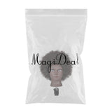 Maxbell Hair Styling Practice Doll Head Training Mannequin Clamp Afro Black Skin