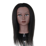 Maxbell Hair Styling Practice Doll Head Training Mannequin Clamp 14in Light Black B