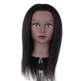 Maxbell Hair Styling Practice Doll Head Training Mannequin Clamp 14in Light Black B