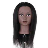 Maxbell Hair Styling Practice Doll Head Training Mannequin Clamp 14in Light Black B