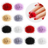 Maxbell Soft Removable Nail Art Plush Pom Ball Set Magnetic Base DIY for Women D