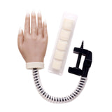 Maxbell Silicone Training Practice Hand Mannequin Model Flexible With Holder 01