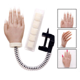 Maxbell Silicone Training Practice Hand Mannequin Model Flexible With Holder 01