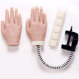 Maxbell Silicone Training Practice Hand Mannequin Model Flexible With Holder 01