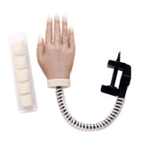 Maxbell Silicone Training Practice Hand Mannequin Model Flexible With Holder 01