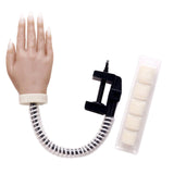 Maxbell Silicone Training Practice Hand Mannequin Model Flexible With Holder 01