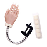Maxbell Silicone Training Practice Hand Mannequin Model Flexible With Holder 02