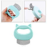 Maxbell Pet Cat Grooming Cleaning Massage Brush Comb Shedding Tool Hair Fur Green