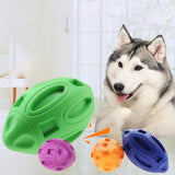 Maxbell Squeaky Dog Toys Puppy Chew Ball with Squeaker Dog Squeaking Toys green