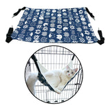 Maxbell Cat Hammock Bed Swing Comfy Dog Pet Cats Hanging Fun Pets Furniture Beds Summer Navy Blue S