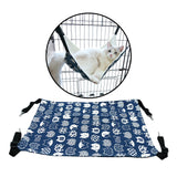 Maxbell Cat Hammock Bed Swing Comfy Dog Pet Cats Hanging Fun Pets Furniture Beds Summer Navy Blue S