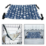 Maxbell Cat Hammock Bed Swing Comfy Dog Pet Cats Hanging Fun Pets Furniture Beds Summer Navy Blue S
