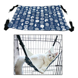 Maxbell Cat Hammock Bed Swing Comfy Dog Pet Cats Hanging Fun Pets Furniture Beds Summer Navy Blue S