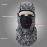 Maxbell Winter Warm Velvet Balaclava Windproof Ski Mask Hood Warmer Grey_1