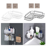 Maxbell Triangular Shower Caddy Basket Storage Shelf Rack Bathroom Organizer White