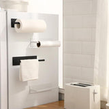 Maxbell Bathroom Toilet Tissue Paper Roll Holder Stand Under Cabinet Black