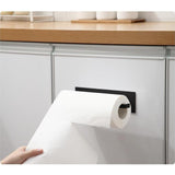 Maxbell Bathroom Toilet Tissue Paper Roll Holder Stand Under Cabinet Black