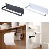 Maxbell Bathroom Toilet Tissue Paper Roll Holder Stand Under Cabinet Black