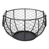 Maxbell Creative Style Egg Storage Basket with Ceramic Hen Egg Basket