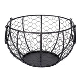 Maxbell Creative Style Egg Storage Basket with Ceramic Hen Egg Basket